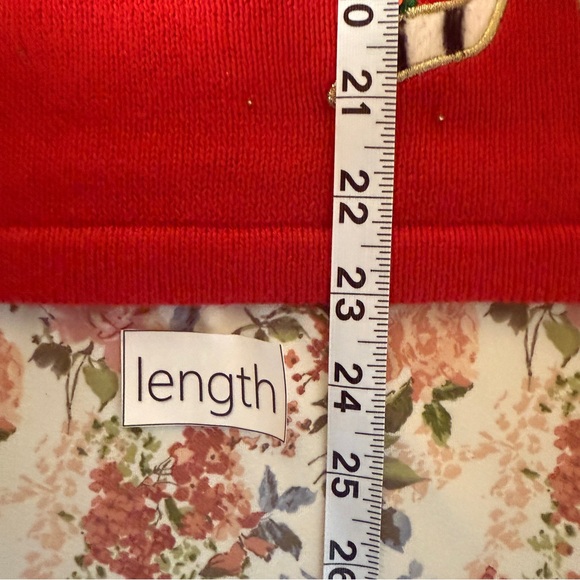 VTG Merry & Bright Red Christmas Sweater Vest Size PXL Shoes Beaded Ugly Holiday - Picture 9 of 12